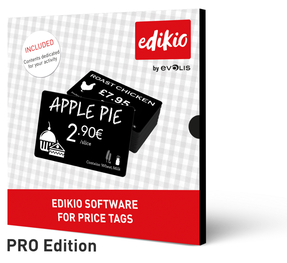 PRO Edition Edikio Price Tag Software Lizenz