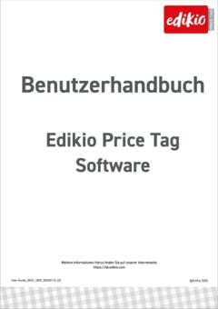 Miniaturansicht Benutzerhandbuch Edikio Price Tag Software