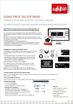 Miniaturansicht PDF-Datenblatt Edikio Price Tag Software